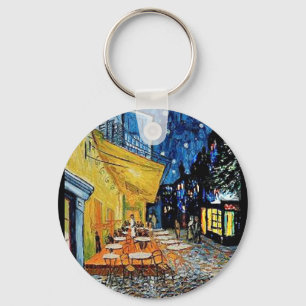 The Night Cafe, Fine Art van Van Gogh Sleutelhanger