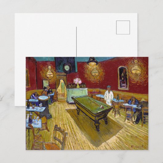 The Night Cafe | Van Gogh | Briefkaart (Voorkant / Achterkant)