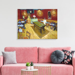 The Night Cafe Van Gogh Canvas Afdruk