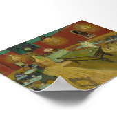 The Night Cafe van Van Gogh Poster (Hoek)