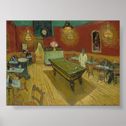 The Night Cafe van Van Gogh Poster (Voorkant)
