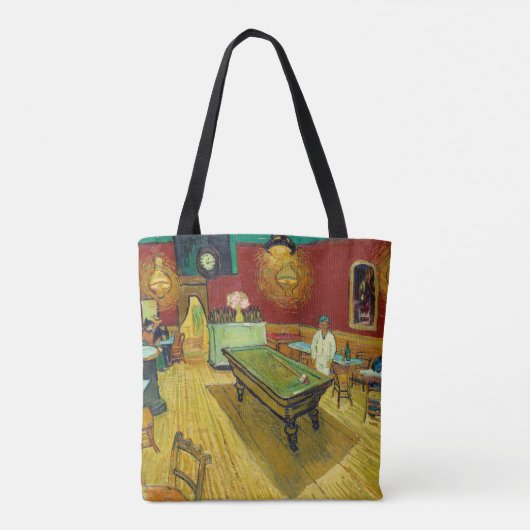 The Night Cafe van Van Gogh Tote Bag (Achterkant)