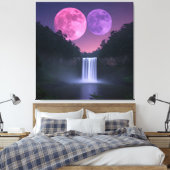 The Night Moons  Canvas Afdruk (Insitu (Slaapkamer))