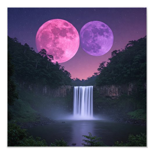 The Night Moons Foto Afdruk (Voorkant)