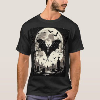 The Night of the Skeletal Bat T-shirt
