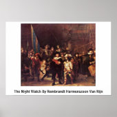 The Night Watch by Rembrandt Harmenszoon Van Rijn Poster (Voorkant)