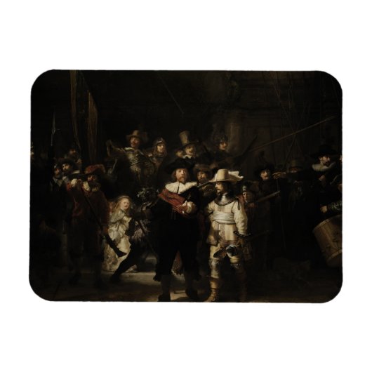 The Night Watch by Rembrandt van Rijn Magneet (Horizontaal)