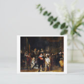 The Night Watch, Rembrandt, 1642 Briefkaart (Staand voorkant)