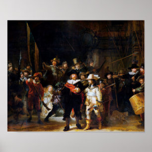 The Night Watch, Rembrandt, 1642 Poster