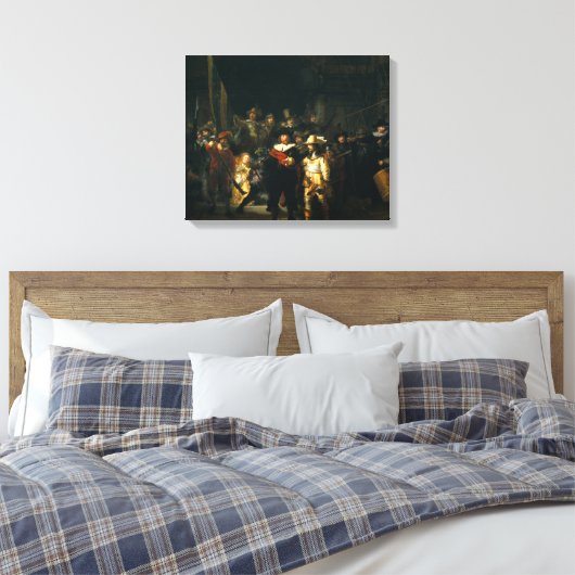 The Night Watch - Rembrandt Canvas Afdruk (Insitu (Slaapkamer))