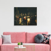 The Night Watch - Rembrandt Canvas Afdruk (Insitu (Woonkamer))