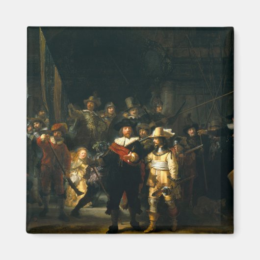 The Night Watch - Rembrandt Magneet (Voorkant)