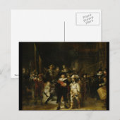 The Night Watch, Rembrandt van Rijn Briefkaart (Voorkant / Achterkant)