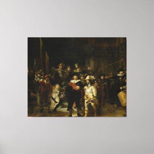 The Night Watch, Rembrandt van Rijn Canvas Afdruk (Voorkant)