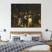 The Night Watch, Rembrandt van Rijn Canvas Afdruk (Insitu (Slaapkamer))