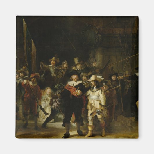 The Night Watch, Rembrandt van Rijn Magneet (Voorkant)