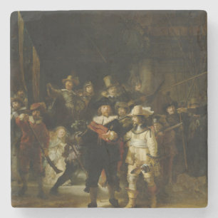 The Night Watch, Rembrandt van Rijn Stenen Onderzetter