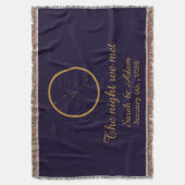 The Night We Met Star Map –Celestial love design Deken (Voorkant Verticaal)