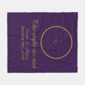 The Night We Met Star Map –Celestial love design Fleece Deken (Voorkant (Horizontaal))