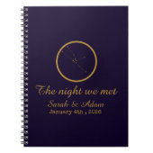 The Night We Met Star Map –Celestial love design Notitieboek (Voorkant)