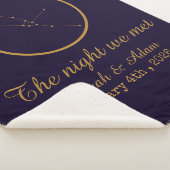 The Night We Met Star Map –Celestial love design Sherpa Deken (3/4)