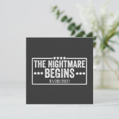 the nightmare begins kaart (Staand voorkant)