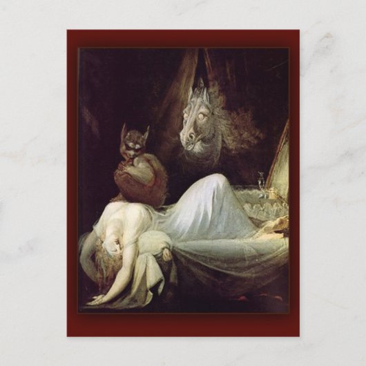 The Nightmare by Henry Fuseli, 1781 Briefkaart (Voorkant)
