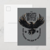 The Night's Watch Motto Briefkaart (Voorkant / Achterkant)