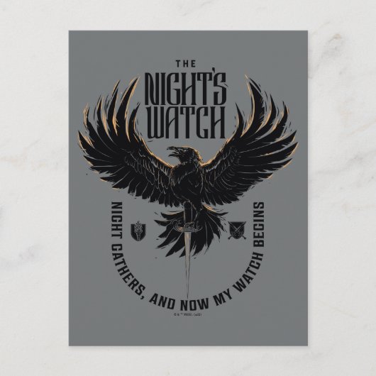 The Night's Watch Motto Briefkaart (Voorkant)