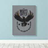 The Night's Watch Motto Canvas Afdruk (Insitu (Houten vloer))