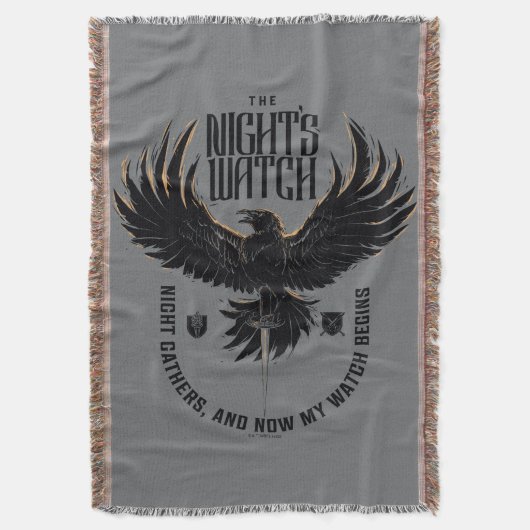 The Night's Watch Motto Deken (Voorkant Verticaal)