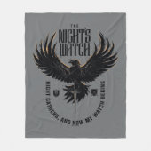 The Night's Watch Motto Fleece Deken (Voorkant)