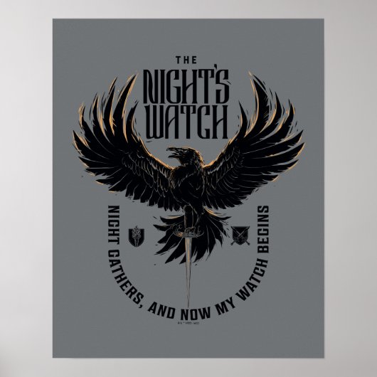 The Night's Watch Motto Poster (Voorkant)