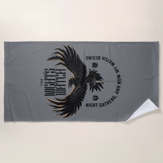 The Night's Watch Motto Strandlaken (Voorkant)