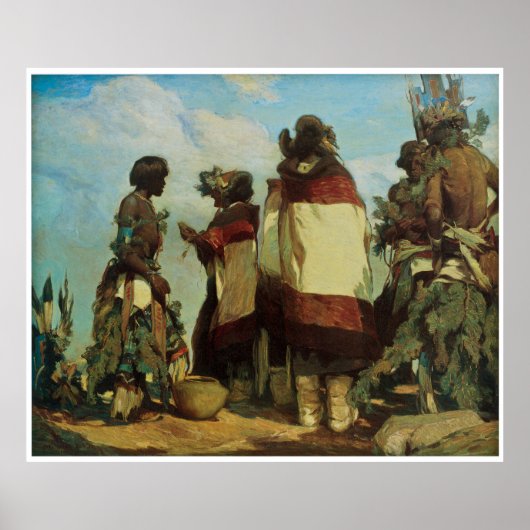 The Niman Kachinas Carl Oscar Borg 1926 Poster (Voorkant)