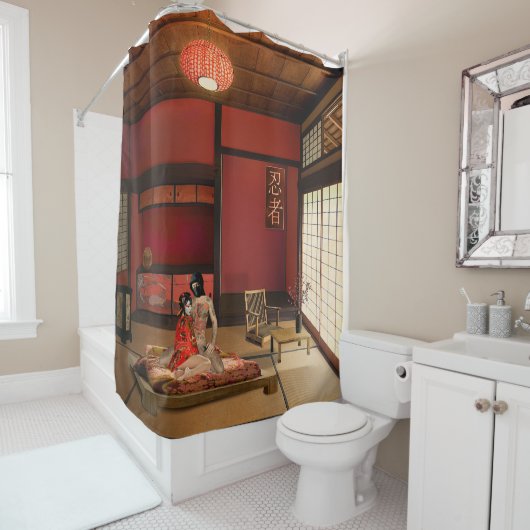 The Ninja Douchegordijn (In situ)