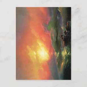 The Ninth Wave (1850), door Ivan Aivazovsky. Olie  Briefkaart