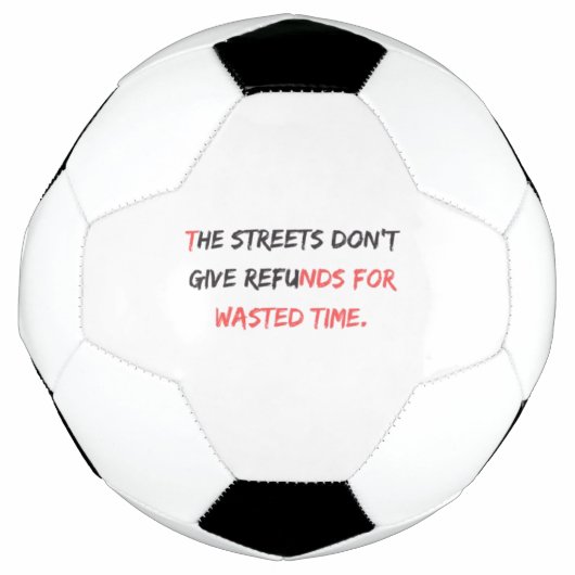 The No Refunds Design: Voetbal (Voorkant)
