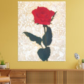 The Noble Rose: Japanese Art with Mythic Touch Canvas Afdruk (Insitu (Woonkamer))