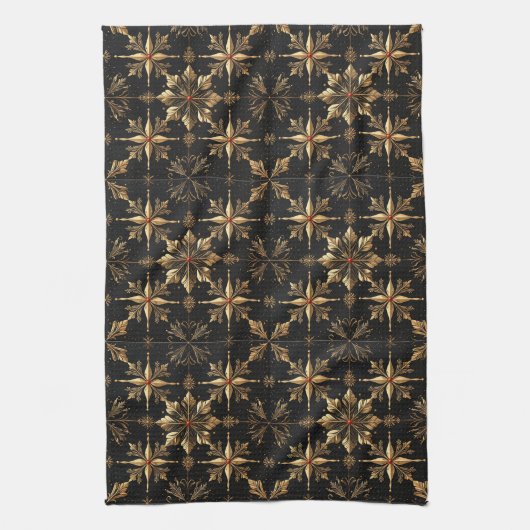 The Noël Kitchen Elegance - Black Theedoek (Verticaal)