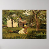 The Nooning van Winslow Homer Poster (Voorkant)