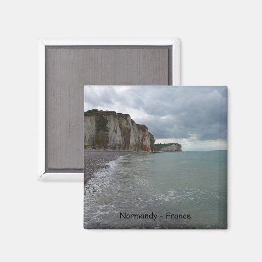 The Normandy coast in France - Les Petites Dalles Magneet (Voorkant / Achterkant)