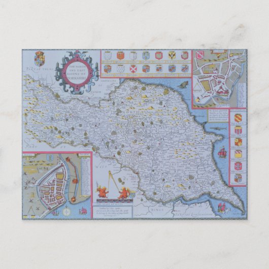 The North and East Ridings of Yorkshire Briefkaart (Voorkant)