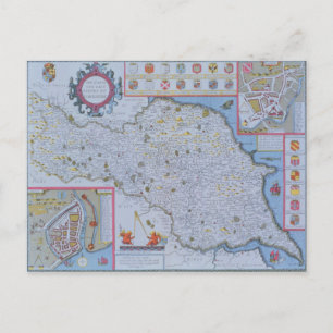 The North and East Ridings of Yorkshire Briefkaart