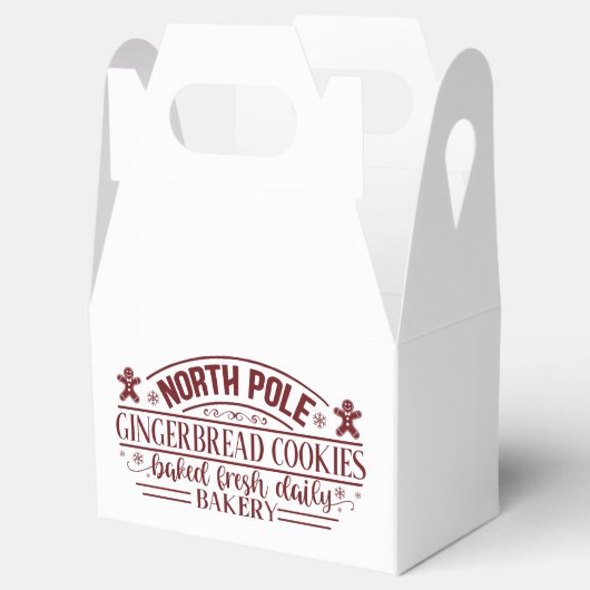 The North Pole Gingerbrood Company Kerstfeestdag Bedankdoosjes (Geopend)