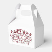 The North Pole Gingerbrood Company Kerstfeestdag Bedankdoosjes (Voorkant Zijde)
