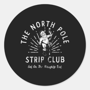 The North Pole Strip Club staat op de lijst van st Ronde Sticker