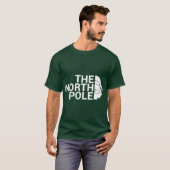 The North Pole White funny Christmas pun design T-shirt (Voorkant volledig)