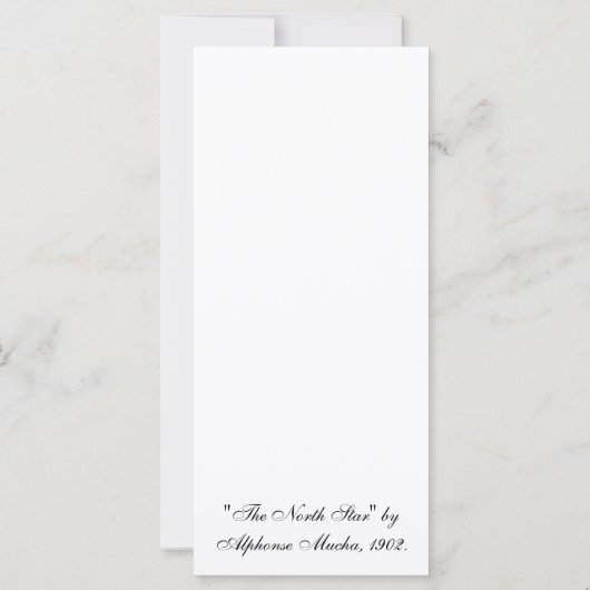 The North Star van Alphonse Mucha (Achterkant)