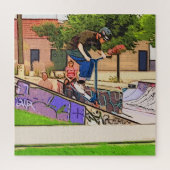 The Nosedive Landing - Scooter Rider Trick Legpuzzel (Verticaal)